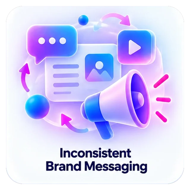 Inconsistent Brand Messaging. Brand messaging changes too much from channel to channel.